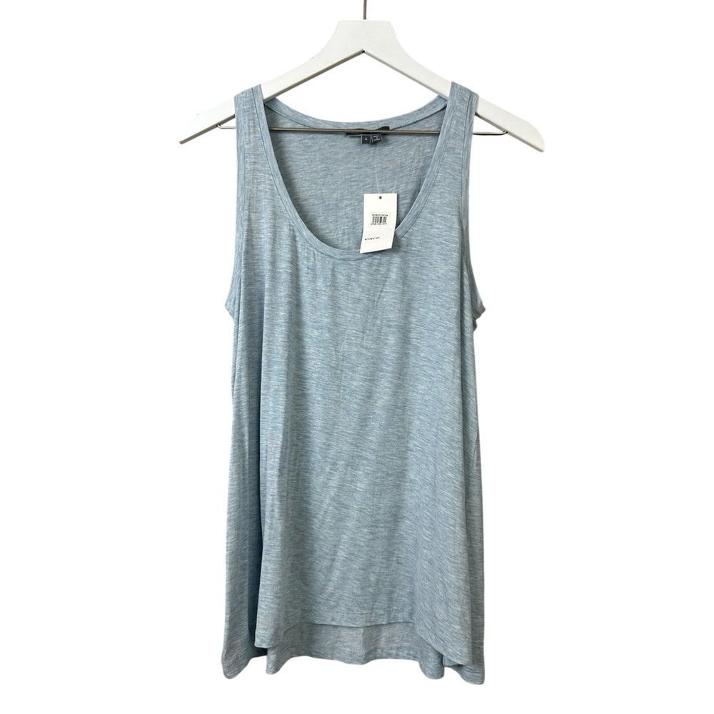 Vince Grey Tank Top Women Sz L Nwt